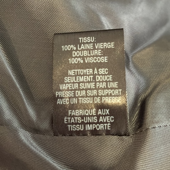 Rare Nili Lotan Women’s Pinstripe Virgin Wool Double-Breasted Jacket Gray Size38 - Picture 7 of 12